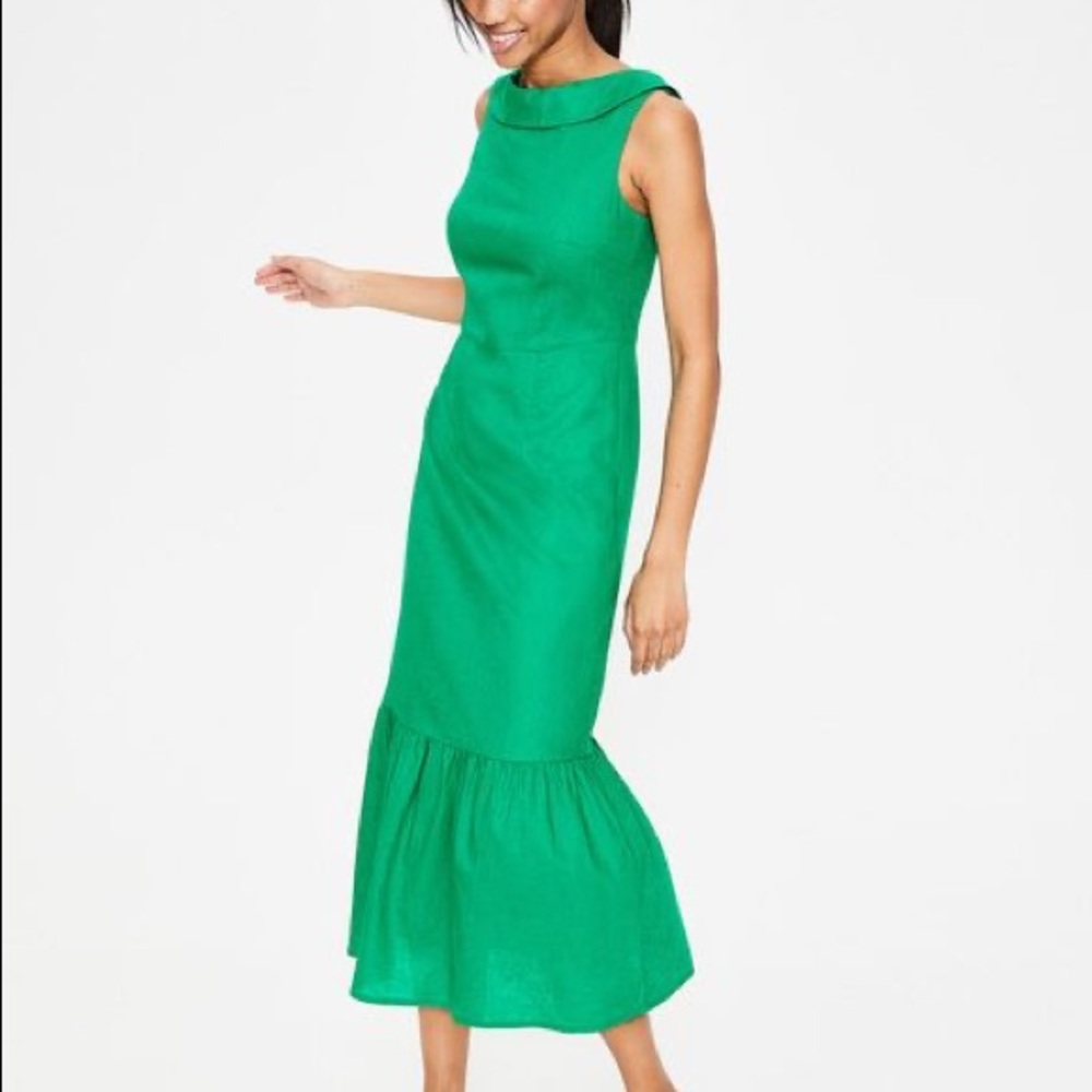 Boden Clarice Midi Dress Green